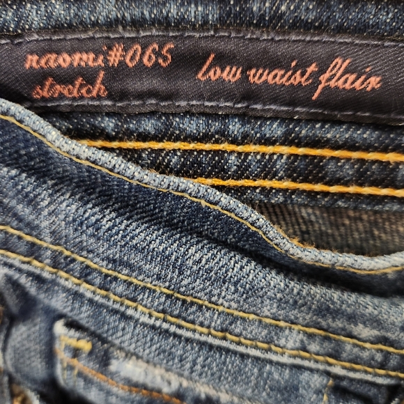 Sz 26 Citizens of Humanity Naomi#065 Stretch Low Waist Flair Flare Jeans Y2K - Picture 4 of 10